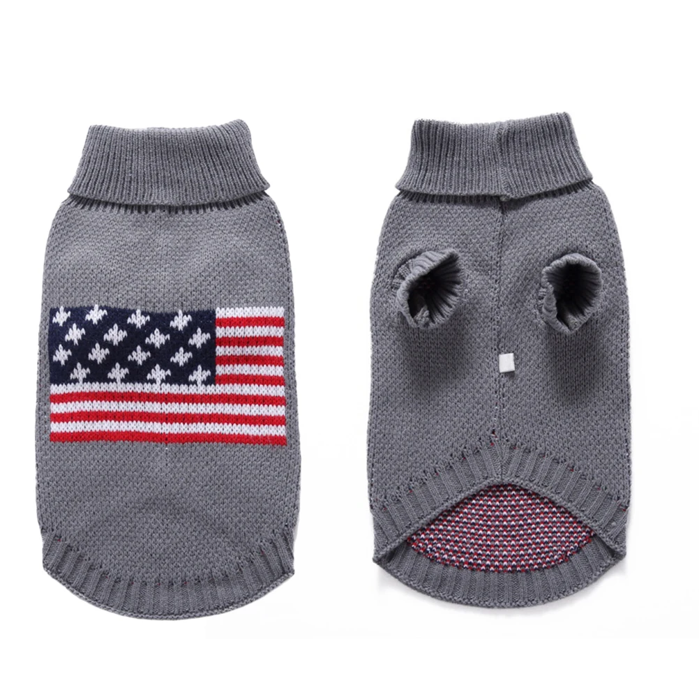 

Pet Christmas Sweater Stretchable Dog Winter Clothes Turtleneck Knitted Fashion Festive Wear Warm Soft Material