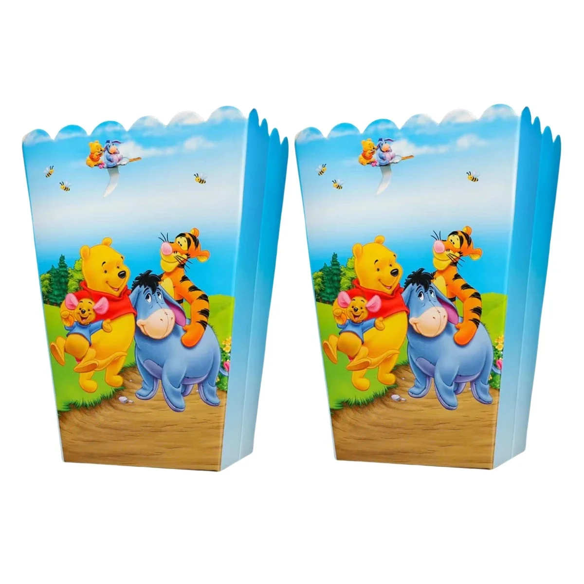 Disney Cartoon Winnie the Pooh Baby Shower Disposable Cutlery Set Birthday Party Balloon Decoration Background Banner Backpack