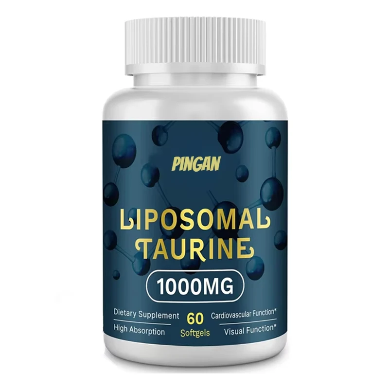 

Добавка Liposome Taurine, 1000 мг, высокая абсорбция, подходит для сердца, нервов, мозга, зрения, долголетия и мышц, 60 капсул