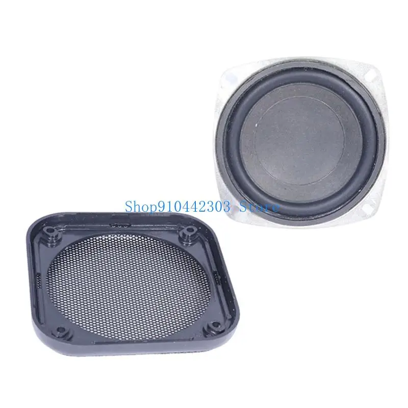 Quadratischer Lautsprechergitter-Schutz für Auto-Subwoofer, Metallgitter-Abdeckung für Lautsprecher, Dekorativer Kreisrahmen für den Innenraum – Detail 10