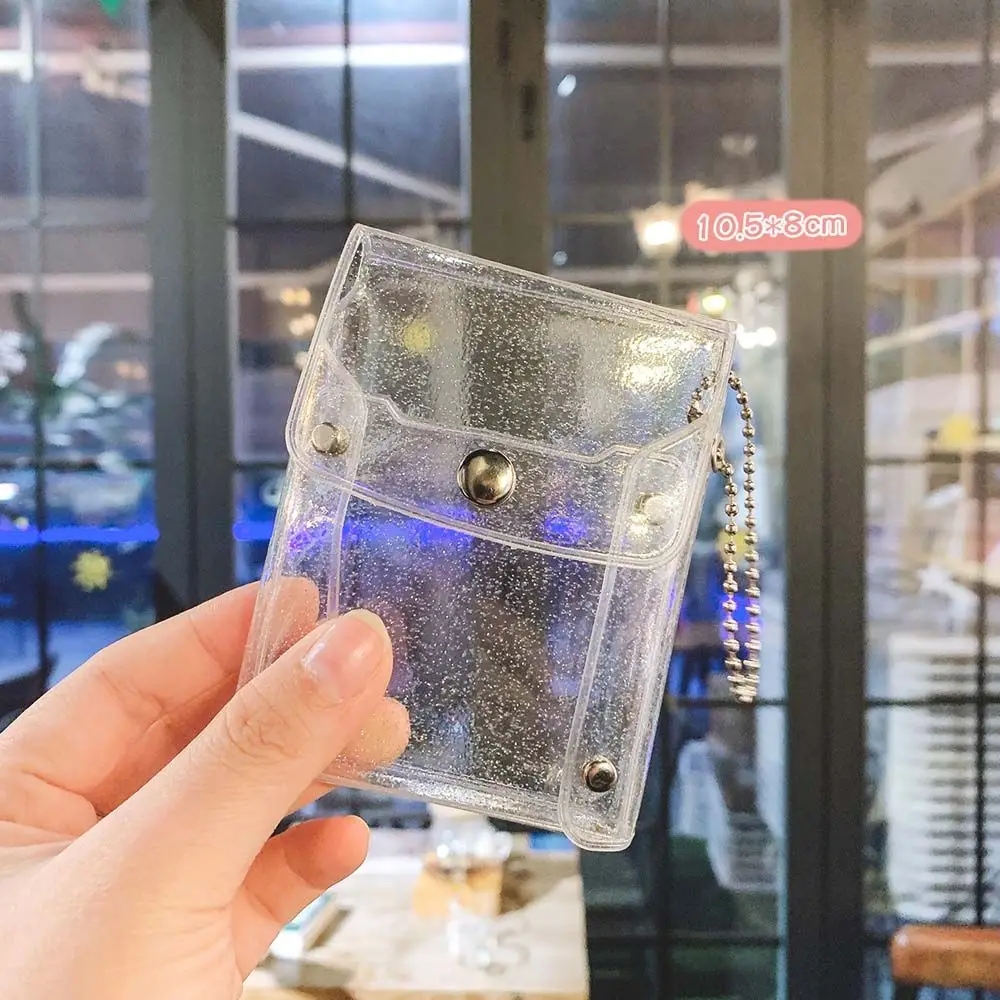 

Girl Fashion With Keychain PVC Sequin Mini Comestic bag Key wallet Coin purse Lipstick bag