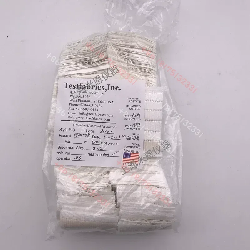 

AATCC Multi-fiber No. 10 Cloth American Standard Multi-fiber Cloth Color Fastness Test Six-color Cloth Six-fiber Fading
