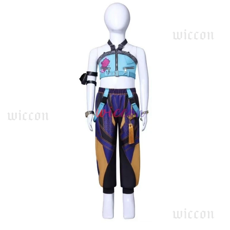 أطفال Kpop شيطان هنتر تأثيري ميرا رومي زوي بدلة كاملة الفتيات مرحلة الرقص ملابس الهالوين