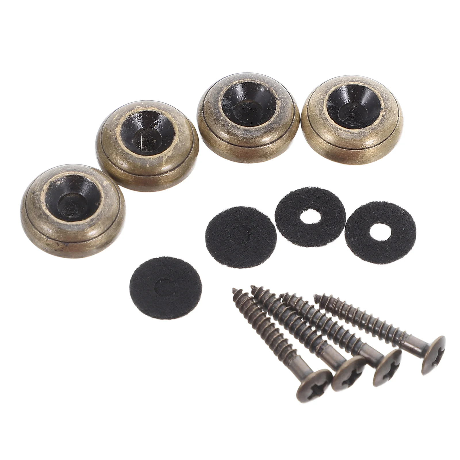 

4pcs Guitar Accessories End Pins Metal Strap Lock Buttons For Electric Acoustic Guitar Bass Durable Secure Lock Stage