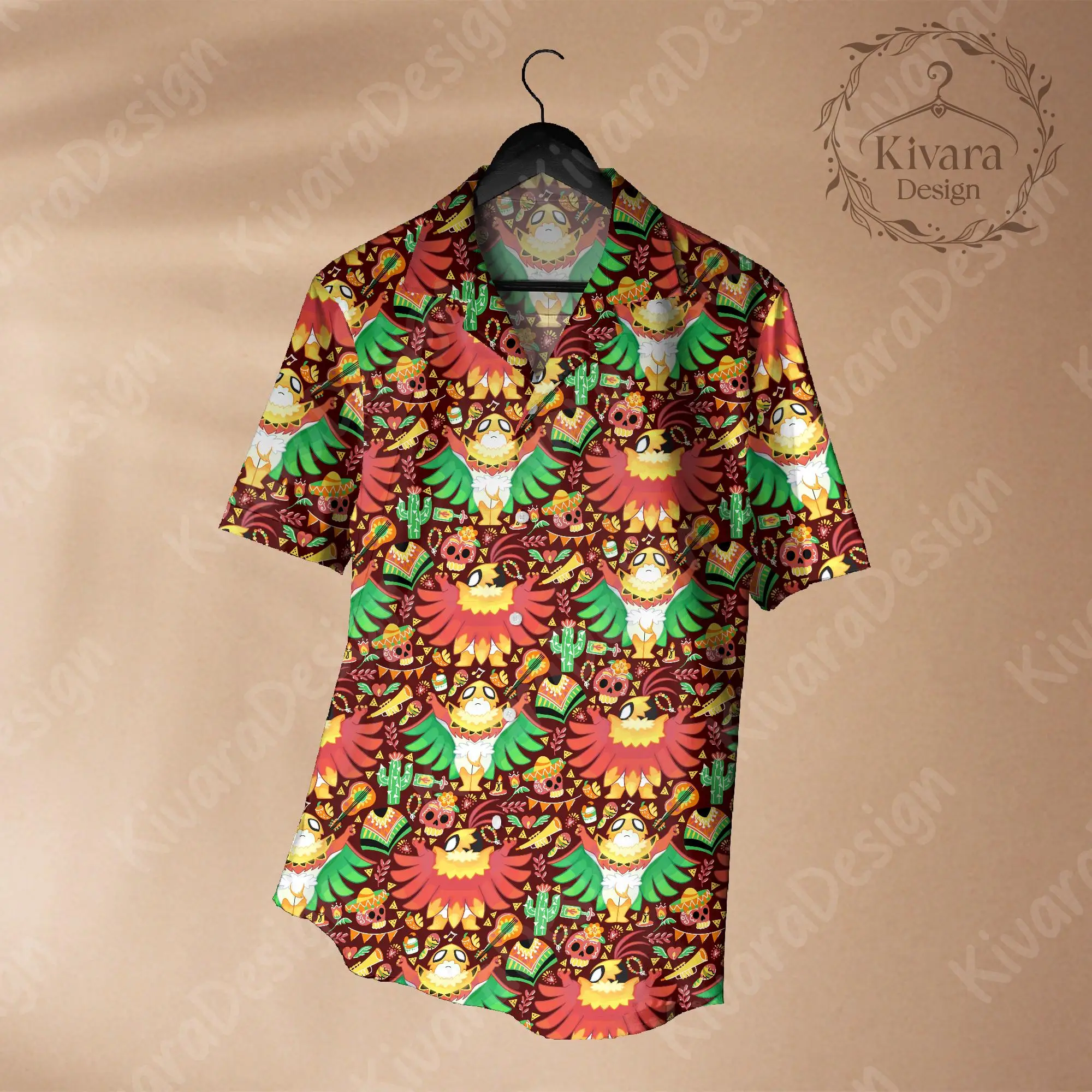 Hawlucha Hawaiian Shirt Pokémon Anime Grafik-T-Shirt Sommer Sport Herren T-Shirt Kinderbekleidung T-Shirt Y2k Frau ﻿ – Detail 3