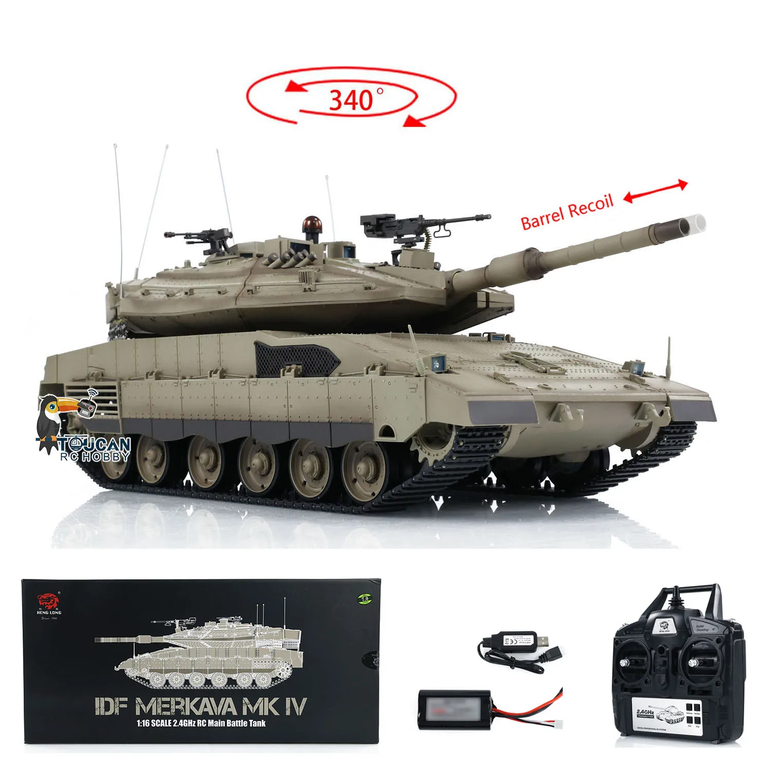 

Новый HL RC Tank 1/16 IDF MerkavaMain Battle Military 3958-1 Модель с дистанционным управлением на открытом воздухе Игрушка в подарок для мальчиков Машинный пистолет Армия