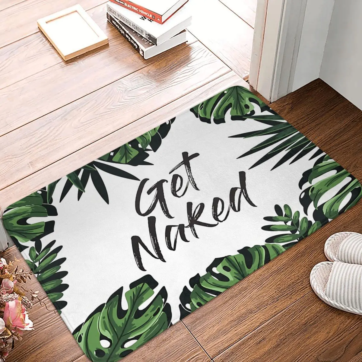 Get Naked Bathroom Mat Leaves Doormat Kitchen Carpet Balcony Rug Home Decor