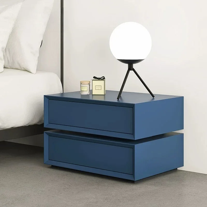 Painted bedside table Italian minimalist rotatable designer chest simple modern bedroom living room locker