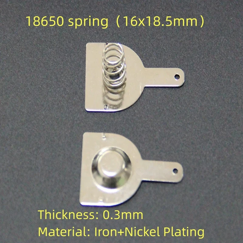 Free delivery 50Pairs 18650 Positive And Negative Single Contact Spring Plate