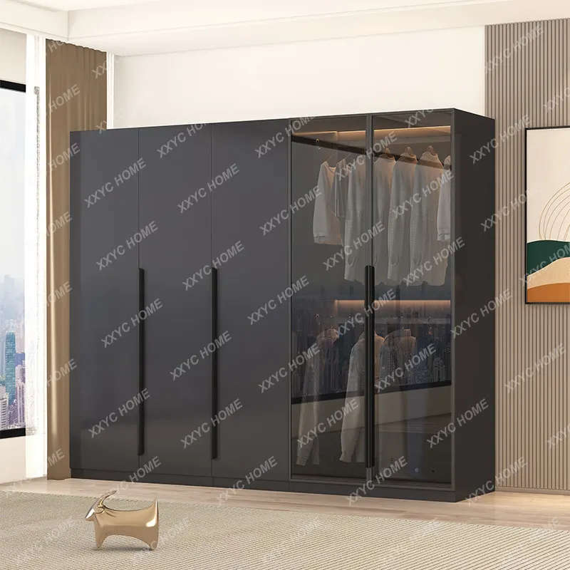 XXVintage Japanese Wardrobes Glossy Luxury Cheap Bedroom Wooden Wardrobes Space Saving Storage  De Ropa Furniture Home