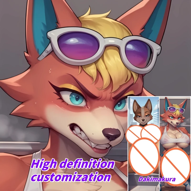 

Dakimakura Anime Pillow Case Animal orc fox Double-sided Print Of Life-size Body Pillowcase Gifts Can be Customized