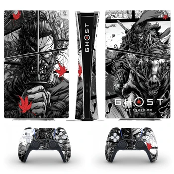 Game Ghost of Tsushima New PS5 Slim Digital Skin Sticker Protective Decal Cover for Console Controller PS5 Slim Sticker Vinyl