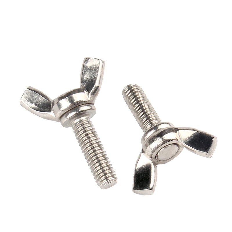 

M3 M4 M5 M6 M8 M10 M12 304 316 201 Stainless Steel Claw Hand Twist Tighten Thumb Butterfly Wing Screw