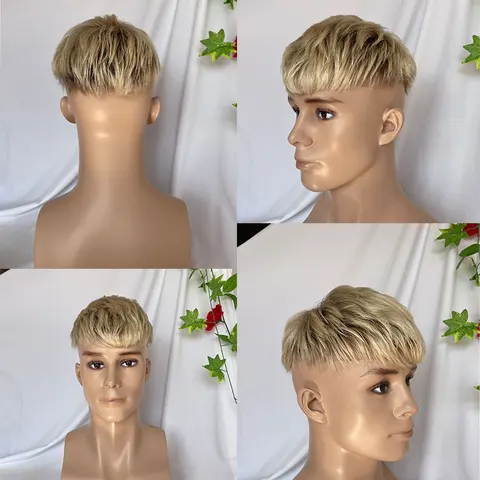 Мужской парик из бразильских волос Eseewigs, 3 дюйма, цвет омбре 613