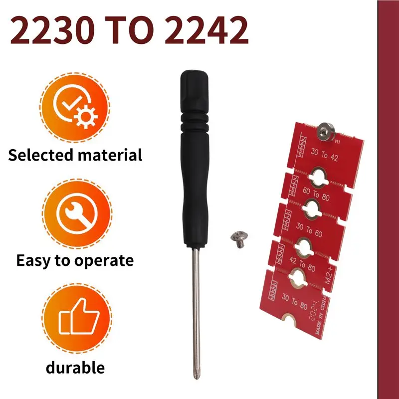 M.2 NGFF NVME SSD Extension Bracket Transfer 2230 2242 2260 2280 Length Extend Adapter Bracket Card Plate Change Long Best-Selli