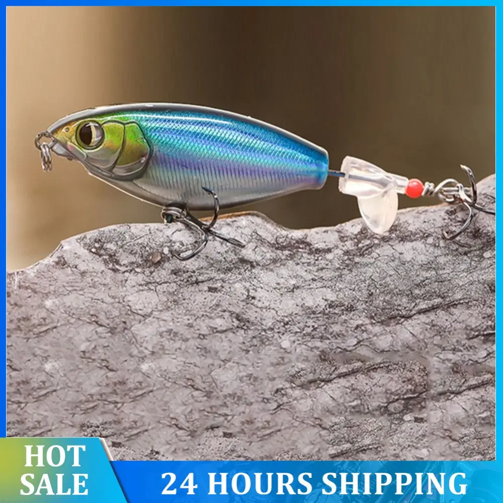 Rotating Tail Fishing Lure 8cm 10g Crankbait Freshwater Saltwater Swimbait With Hook Fishing Tackles Rotating Tail Spin Baits