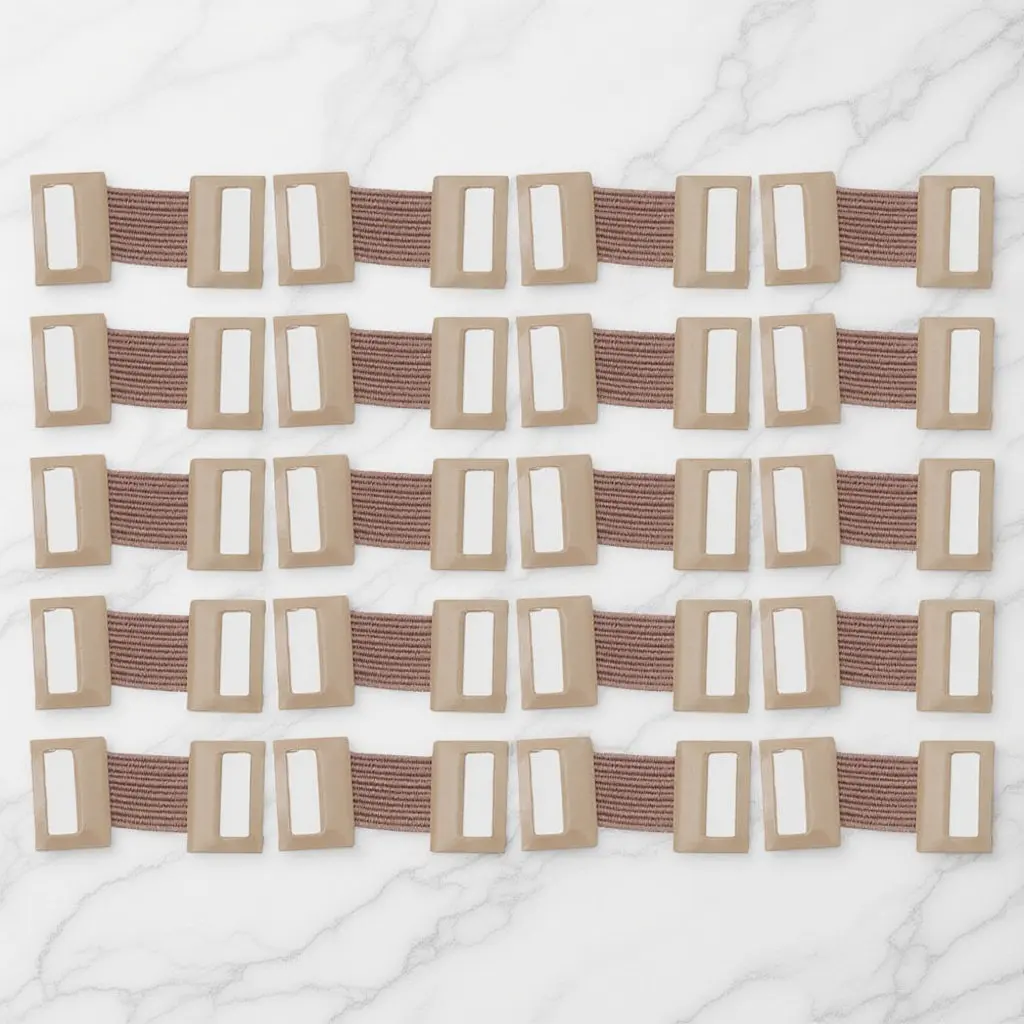 

20Pcs Aluminum Bandage Fastener Clips Elastic Buckle Design for Secure Bandage Tape Holding Strong Support Simple Convenient