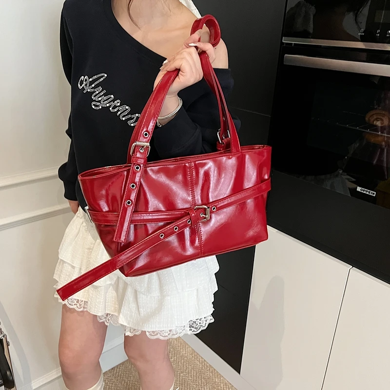 

Elegant Women Leather Luxury Fashion Designer Classic Shoulder Tote Bag Crossbody Handbag For Modern Chic Dressing