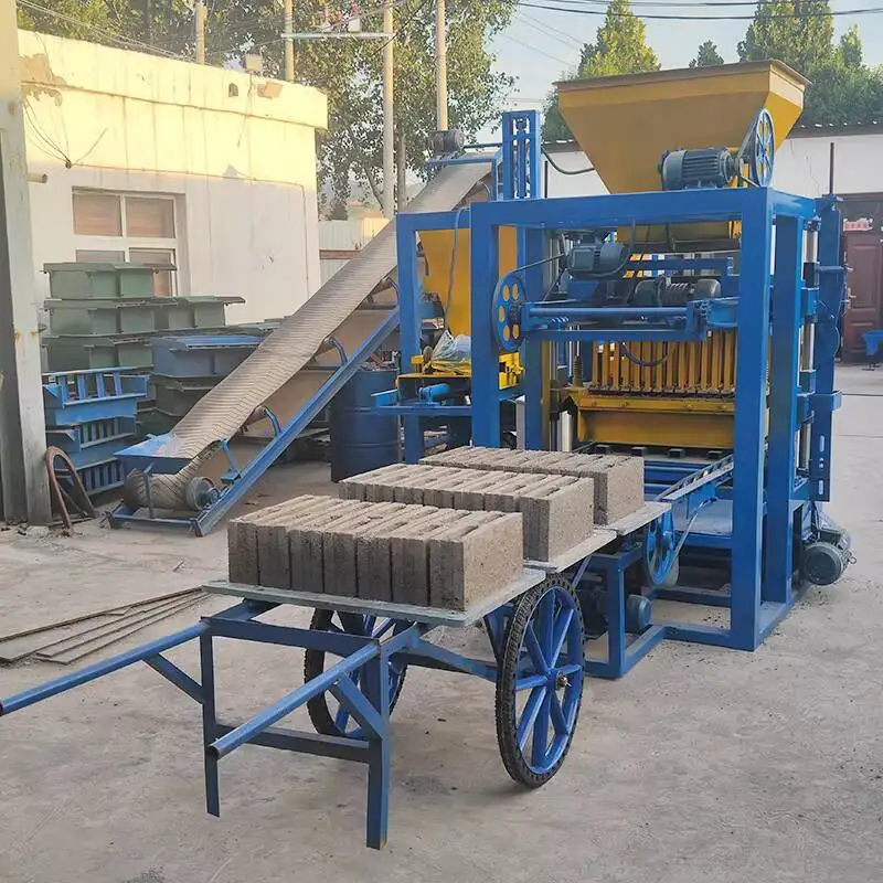 

High Quality Semi-Automatic Cement Hollow Brick Block Making Machine One For Multiple Uses Without Burning With Hopper