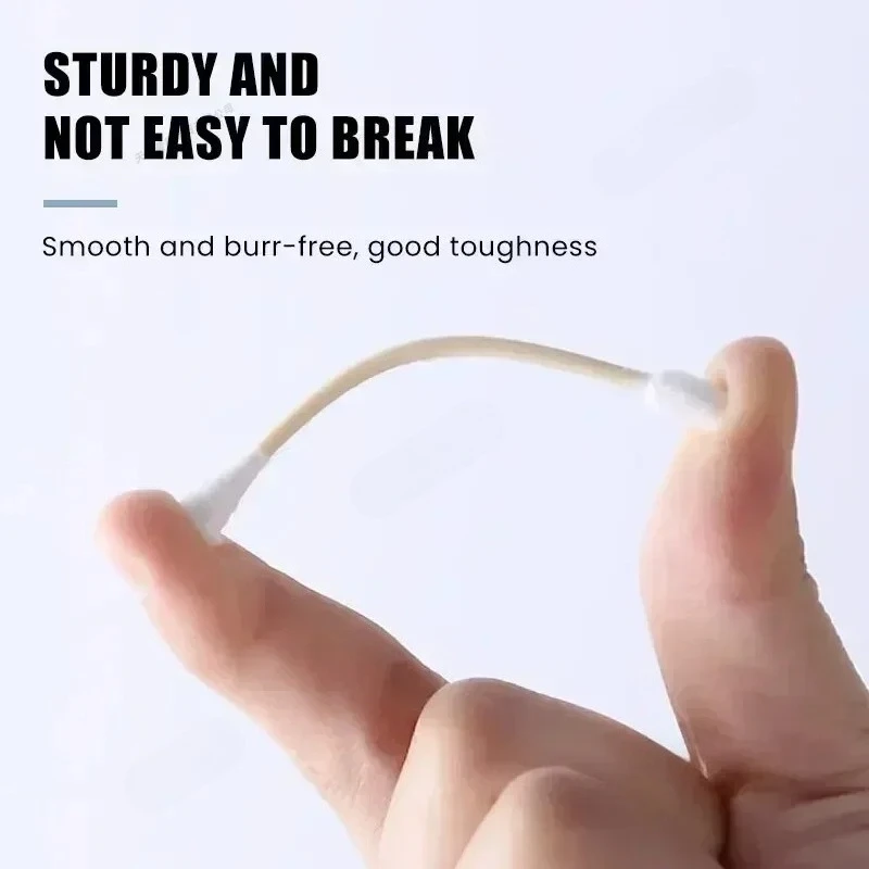 100pcs Per Pack, 5 Packs, Double-ended Cotton Swabs, Baby Cotton Swabs, Ear Cleaning Sticks, Healthy Cleaning Tools image 6
