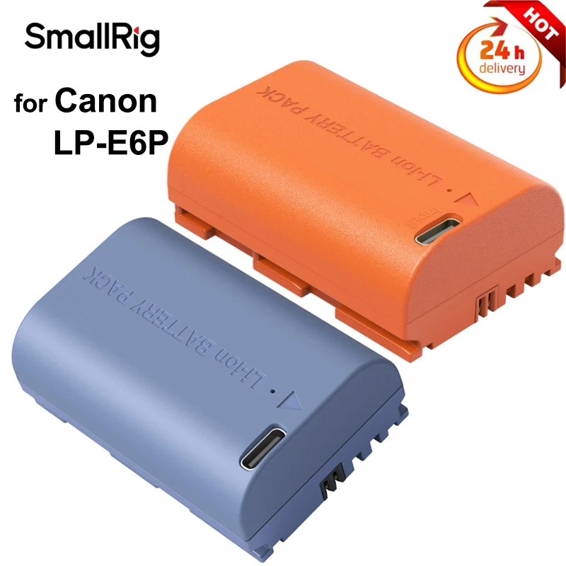 Batería de cámara SmallRig para Canon LP-E6P 7,2 V 2520mAh 18.15Wh banco de energía para Canon EOS 5D/6D/7D Mark series XC15 EOS 70D R5C 5DS