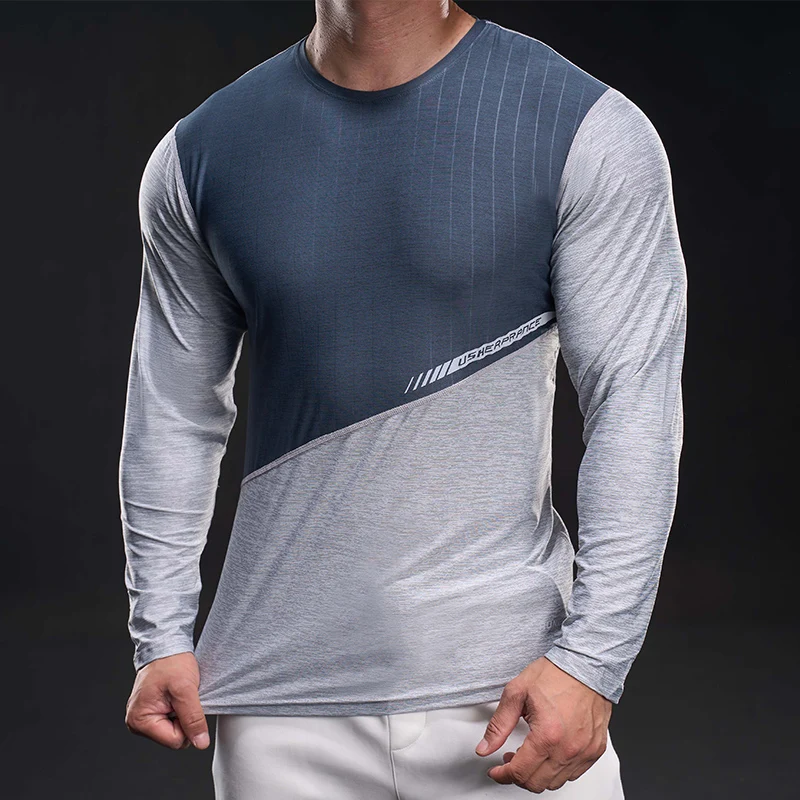

Легкая мужская футболка для бега, приятная для кожи, для занятий фитнесом на открытом воздухе, высокоэластичная спортивная одежда, модная, простая, универсальная, дышащая