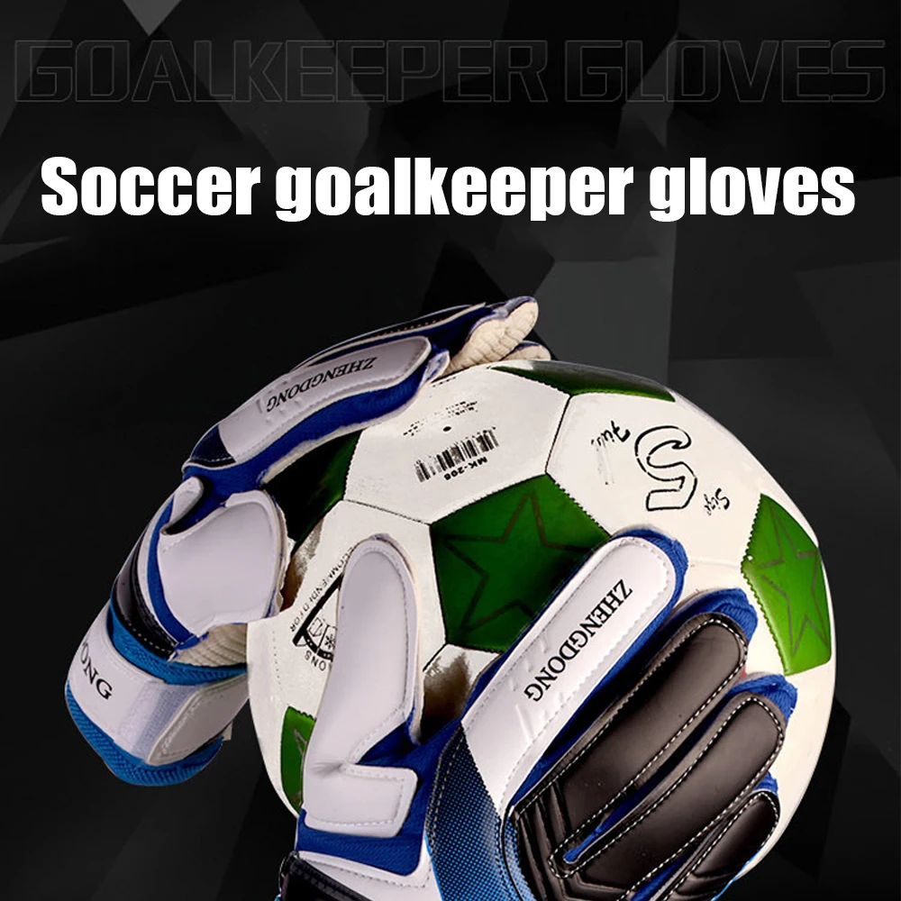 الشباب مبطن قفازات كرة القدم قبضة مرنة النخيل كرة القدم Lineman حارس المرمى قفازات حارس المرمى للأطفال الأولاد الرجال قفازات كرة القدم للأطفال
