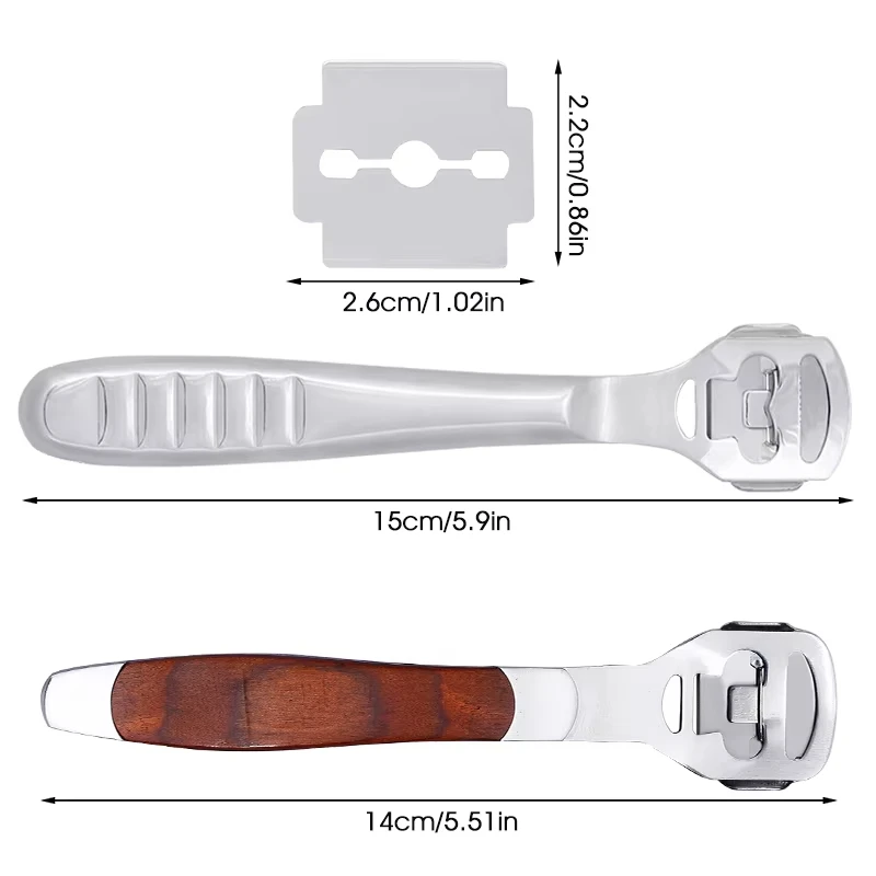 Fenrry herramienta de corte de cuero borde Skiver biselador de cuero herramientas de recorte DIY pala profesional cuchillo de cuero con 10 cuchillas