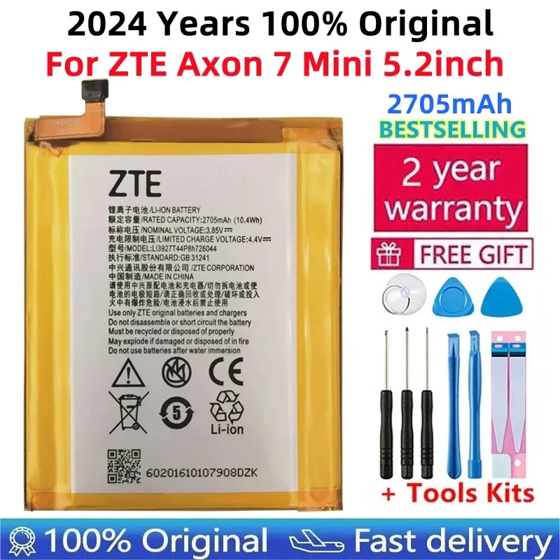 

Original Replacement Phone Battery Li3927T44P8H726044 Battery For ZTE Axon 7 Mini 5.2inch Battery 2705mAh With Tracking Number