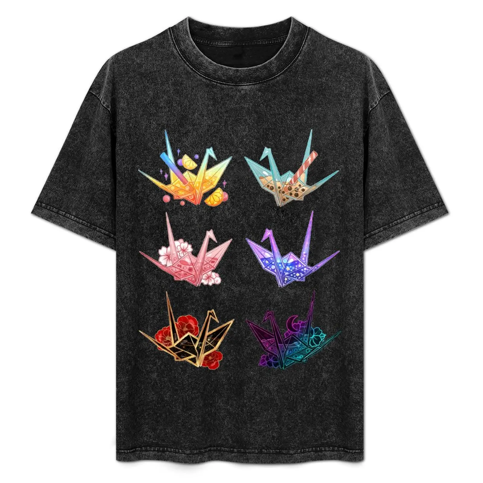 

Aesthetic Origami Crane Collection T-Shirt Christmas Theme Tee Top