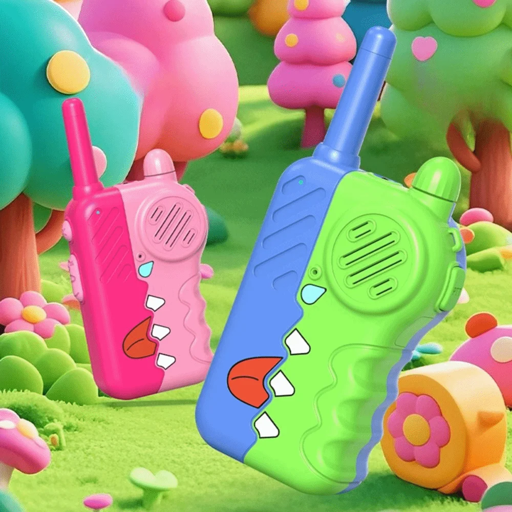 Easy To Operate Kids Walkie Talkies with Flashlight Clear Sound 2 Way Communication Device with Lanyard Long Range