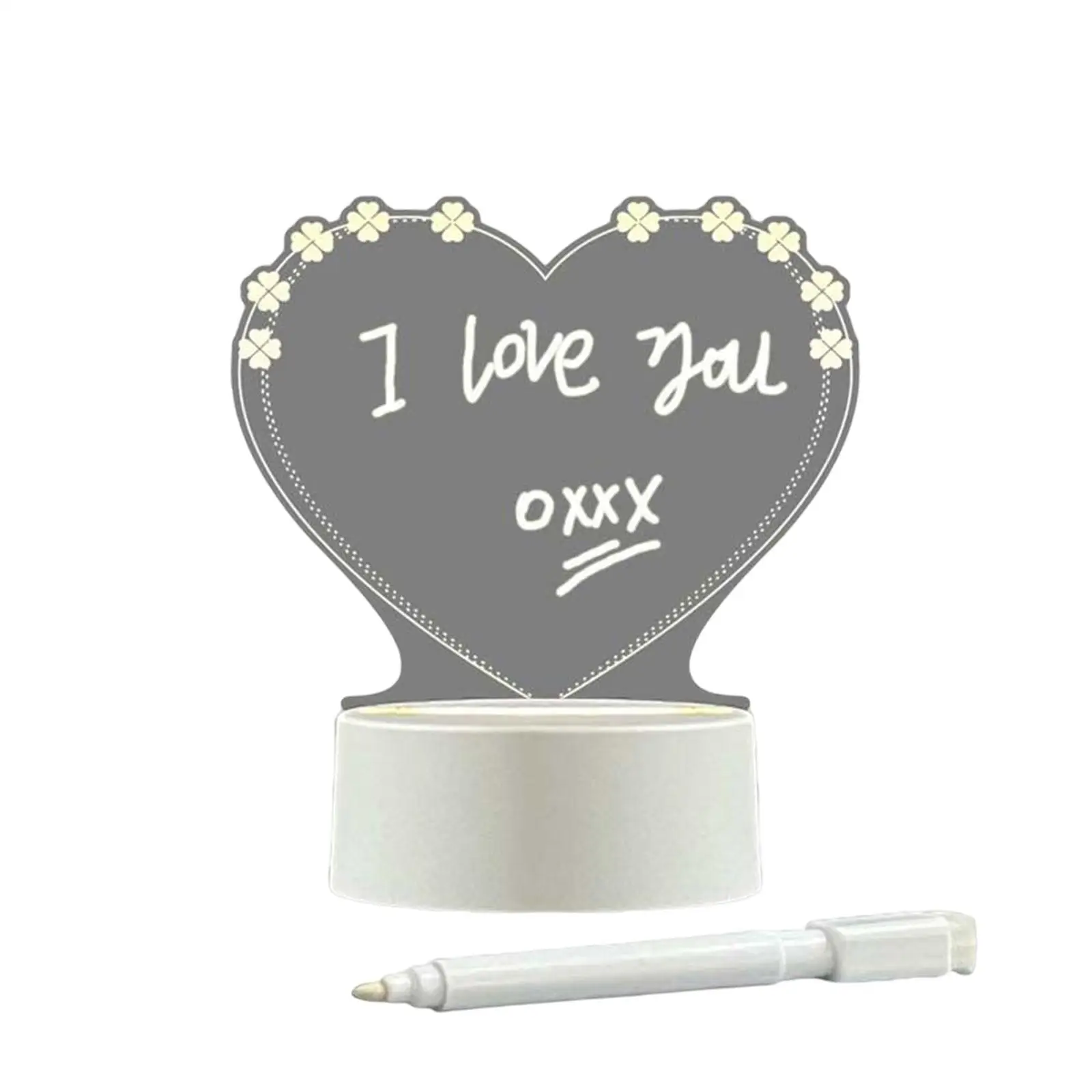 USB Message Board 3 Color Night Lamp Acrylic Whiteboard Writing for Children