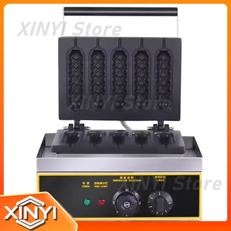 for New Technology Waffle Hotdog Maker Electric Hot Dog Making Machine CE Certified 5pcs Hotdog Stick Waffle Maker