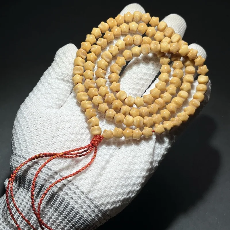 Natural Weathered White Jade Bodhi Dice Accessories Bracelet