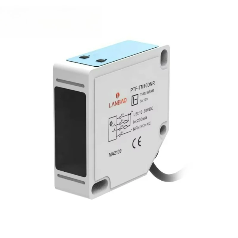 Square Diffuse Reflection Detector 3/4 Wires NO+NC Output Type