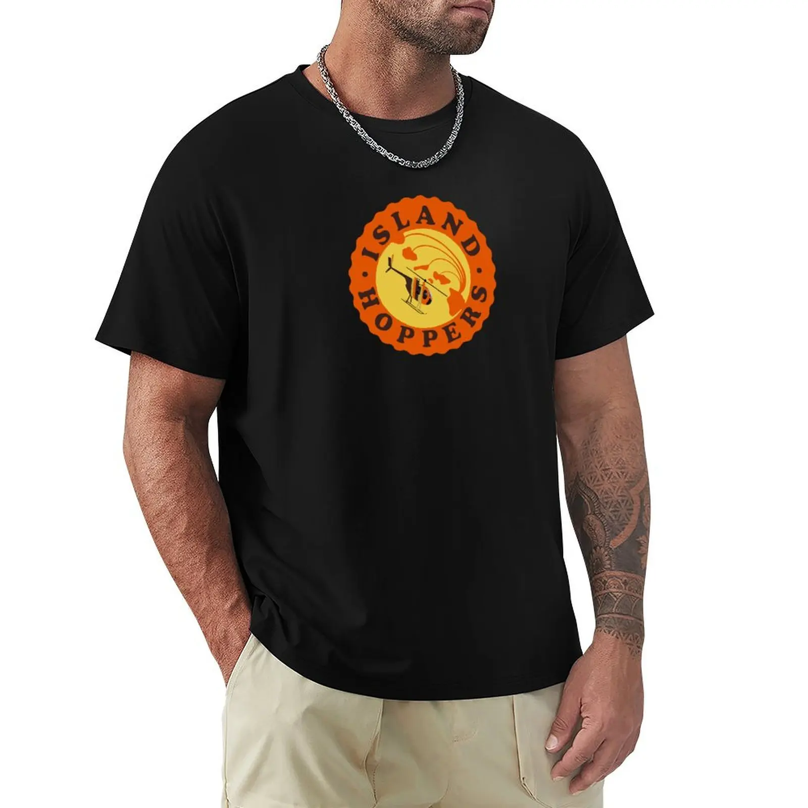 

Island Hoppers /orange T-Shirt tops essential t shirt heavy weight t shirts for men