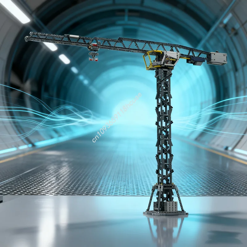 

1523pcs MOC E Tower Crane Technical Model Building blocks Construction Assemble Christmas gifts DIY creative Kids toys Birthday