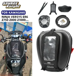 Para KAWASAKI Z750 Z800 Z1000 ZX14R Versys 650 Versys 1000 ZX6R ZX10R NINJA 650R 1000 ER6N/F bolsa de depósito para motocicleta mochila de equipaje