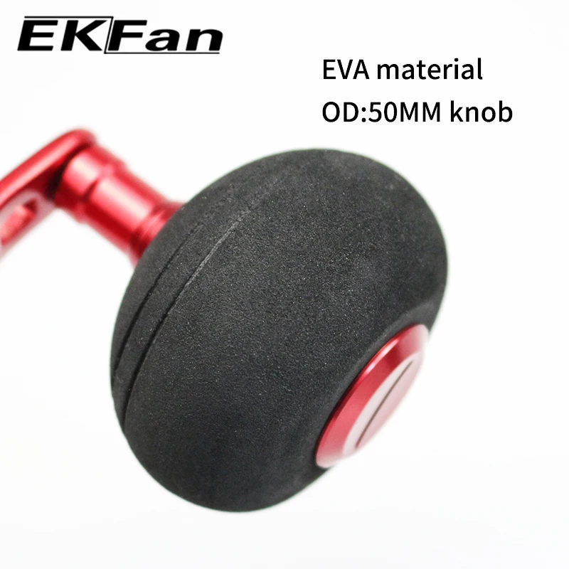 Manivela EKFan 135 mm – Mango aluminio carrete DAI/SHI con pomo EVA - imagen 2
