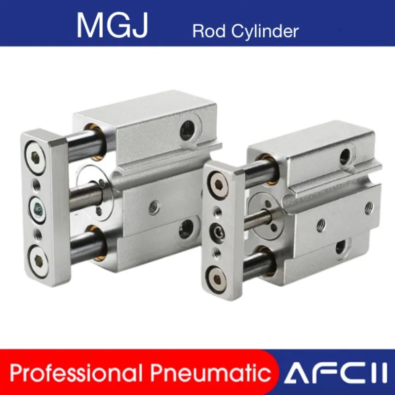 

SMC type Miniature Guide Rod Cylinder Built in magnet MGJ6-5 MGJ6-20 MGJ10-5 MGJ10-10 MGJ10-15 Pneumatic Cylinder With Guide Rod