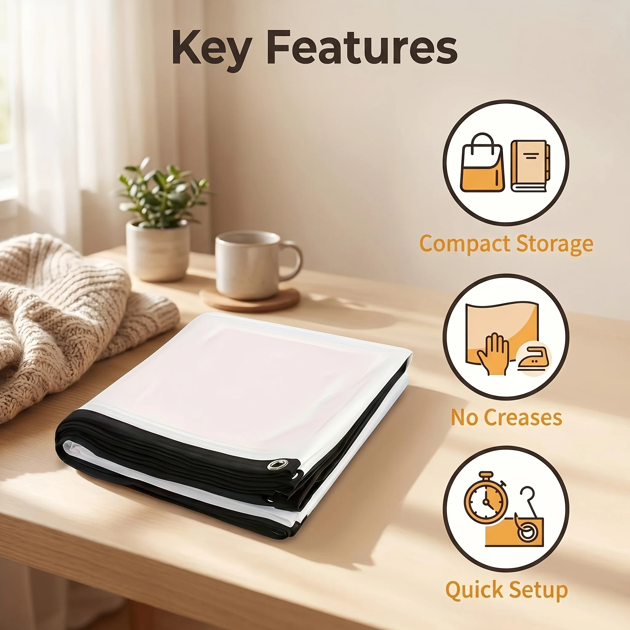 شاشة عرض بيضاء محمولة وقابلة ل - مراجعة Home Cinema Blanc وسعره