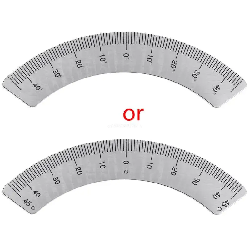 Protractors Milling Machine Part Plate Scale Ruler 45 Degree