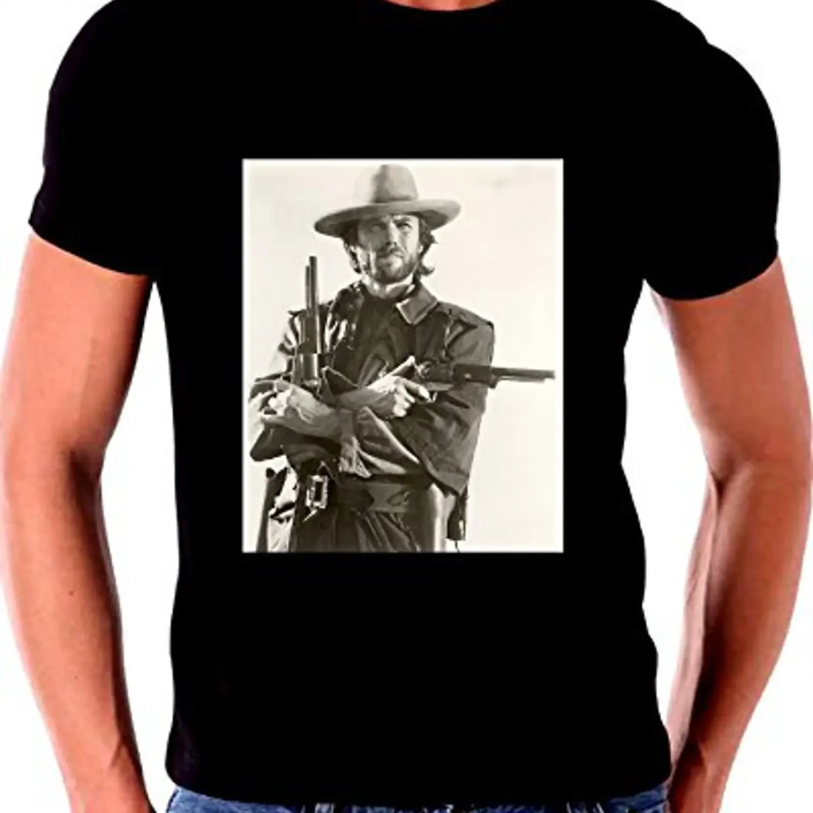 Gatsbe Exchange Unique T Shirt Outlaw Josey Wales Clint vintage Washed Comfortable Soft Casual Unisex fashion designer clothes