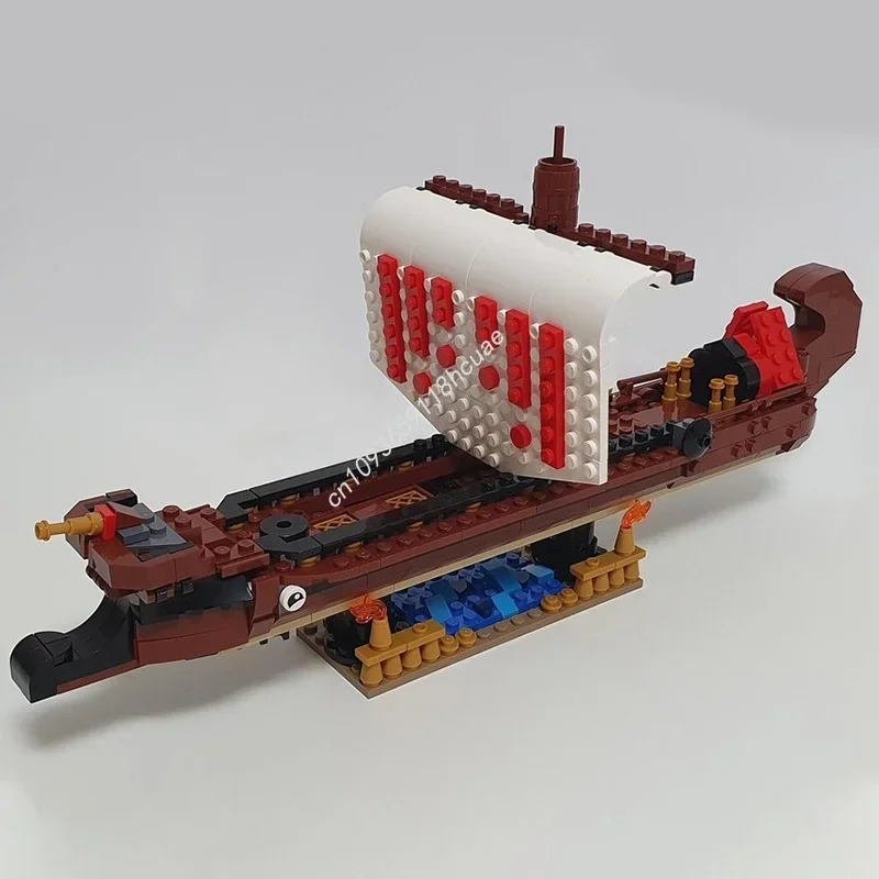 425 pièces MOC créateur de navire de guerre grec modèle expert blocs de construction Architecture assembler bricolage idée créative cadeau de noël jouets enfants