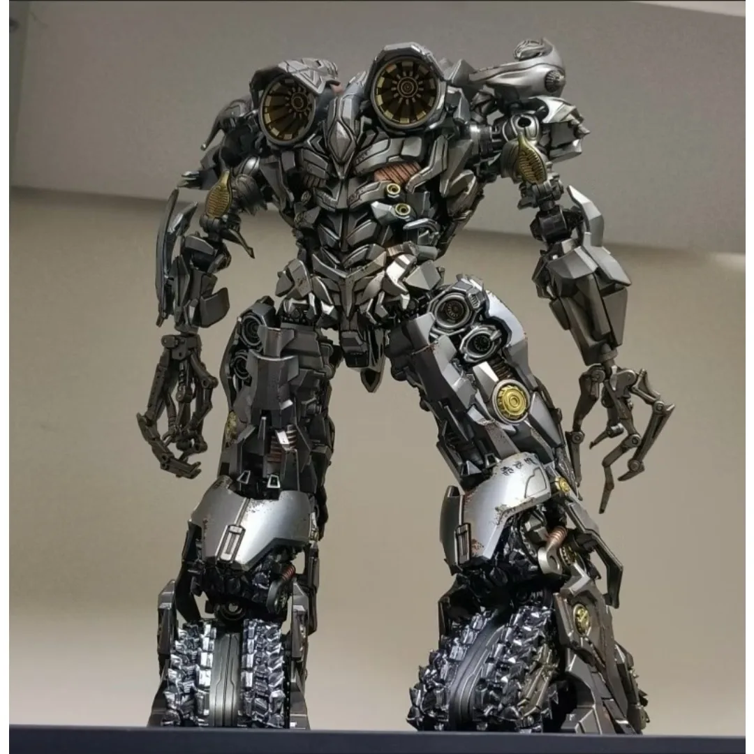 Transformation Toy Movie 2 Megatron Tank Robot 21cm Alloy Joint Skeleton Assembly Figure Pre-assembly Model Action Figures