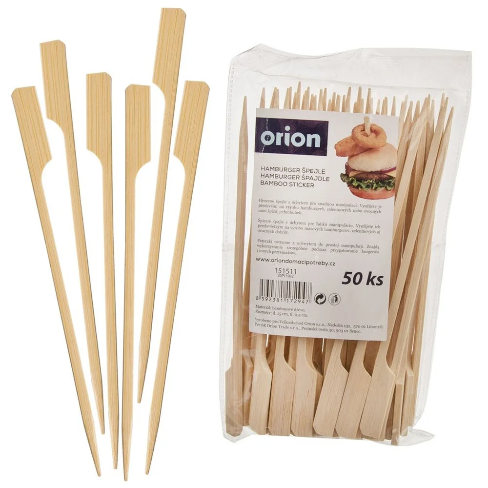 15 Cm 50 Stuks Bamboe Burger Tandenstokers