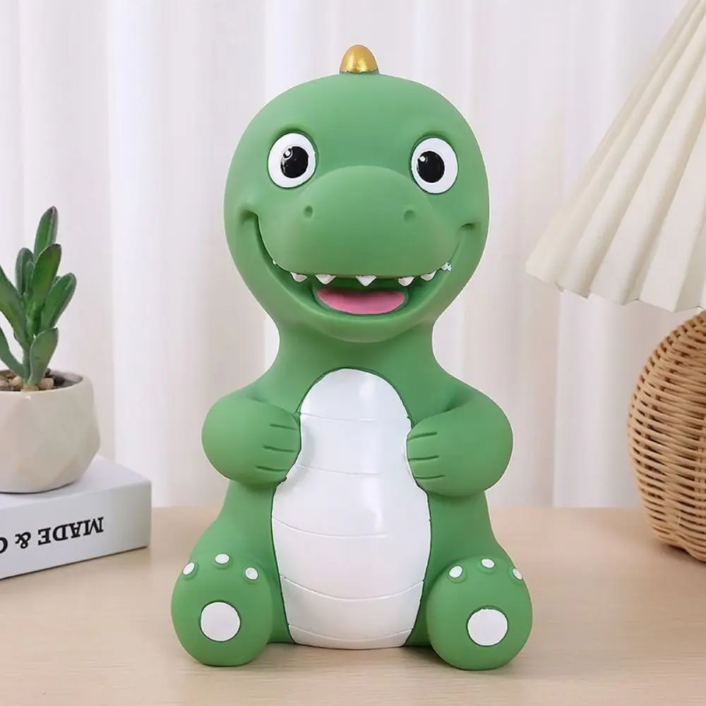 

Simple Cute Dinosaur Piggy Bank Handmade Large Capacity Animal Saving Bank Waterproof Cartoon Saving Jar Bitrthday Gift