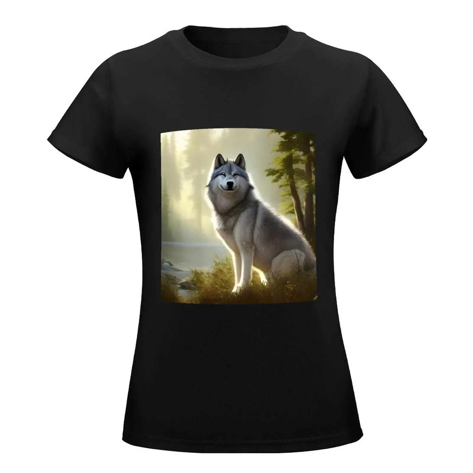 The Timber Wolf T-Shirt Blouse cute tops customs sweat Womens graphic t shirts