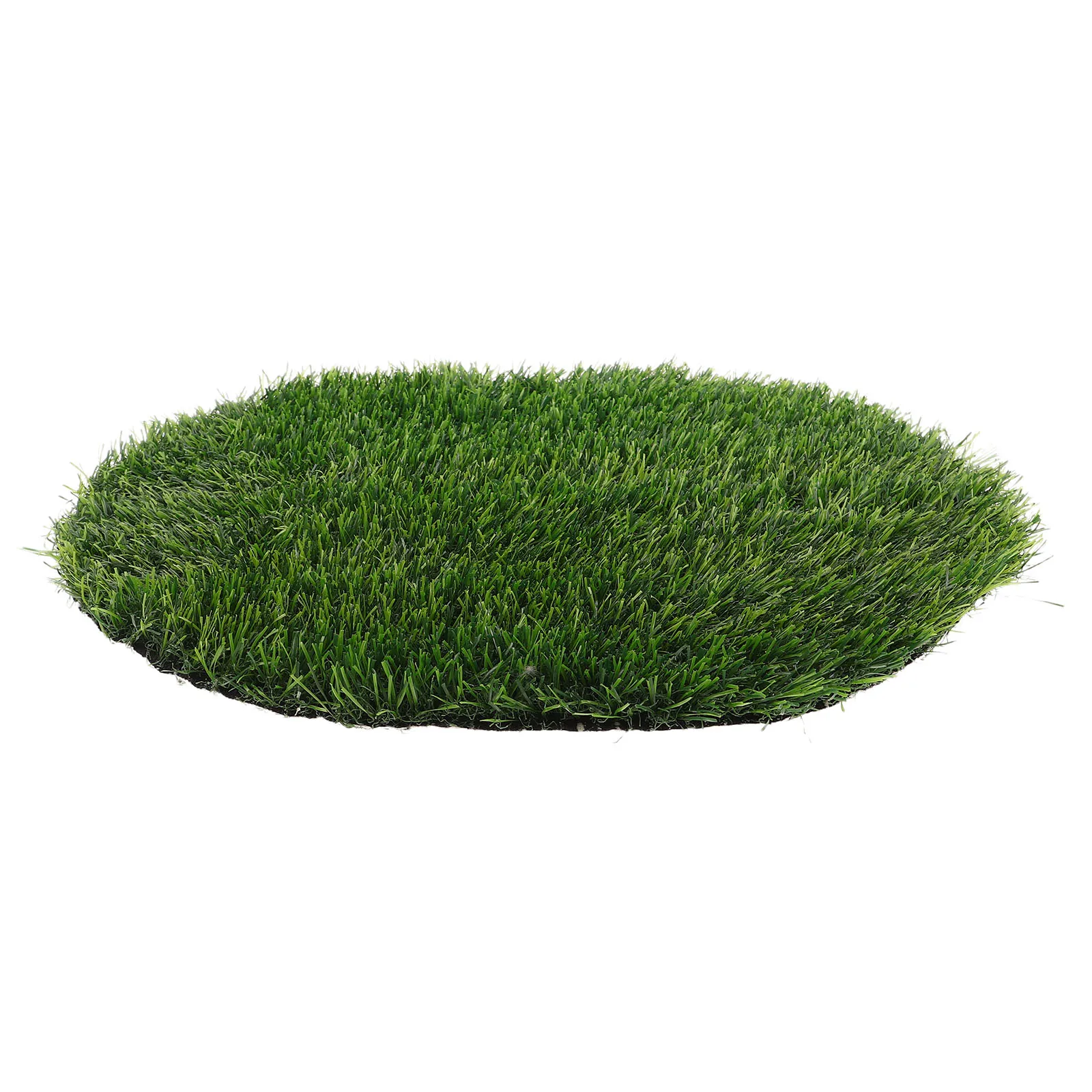 

40Cm Realistic Artificial Mat Outdoor Patio Dining Table Centerpiece Round Turf Tiles Fake Decor For Crafts Balcony Garden