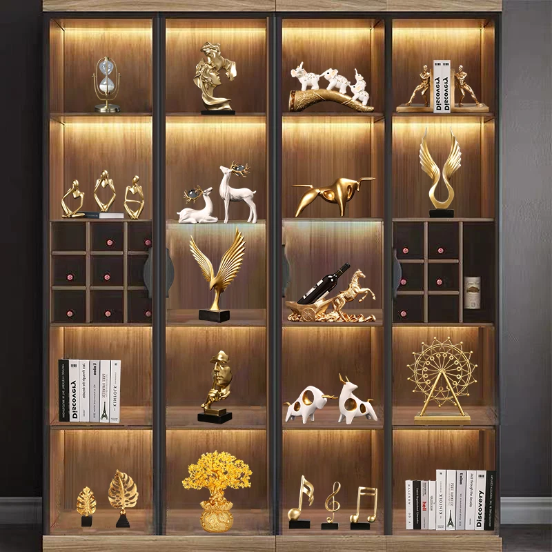 

Light Luxury High-End Wine Cabinet Sideboard Cabinet Decoration Creative Living Room Office Home Soft Decoration